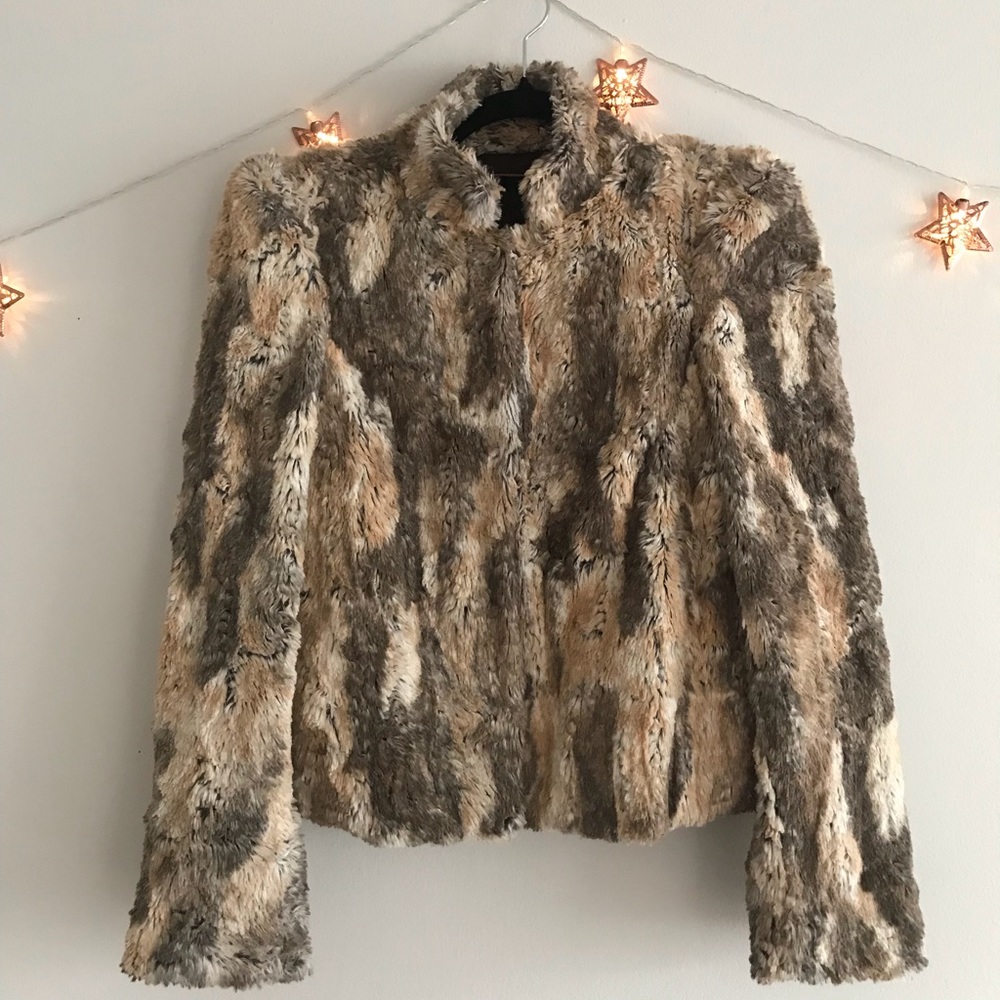 Alice + Olivia Faux fur jacket